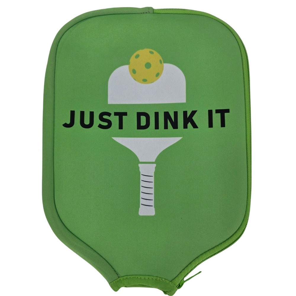 Pickleball Paddle Cover Just Dink It Green Protective Case Sport Gift
